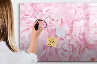 Magnetisk skrivetavle med blomstrende blomstermotiv