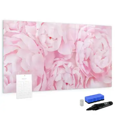 Magnetisk skrivetavle med blomstrende blomstermotiv
