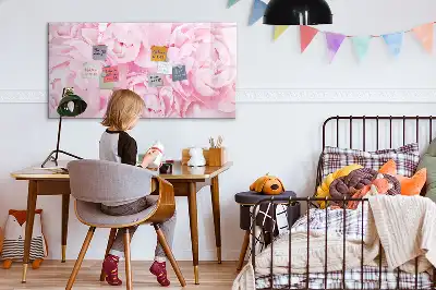 Magnetisk skrivetavle med blomstrende blomstermotiv