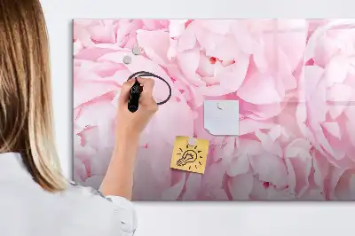 Magnetisk skrivetavle med blomstrende blomstermotiv