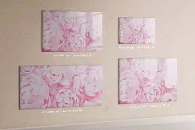 Magnetisk skrivetavle med blomstrende blomstermotiv