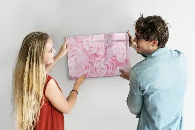 Magnetisk skrivetavle med blomstrende blomstermotiv