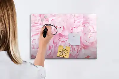 Magnetisk skrivetavle med blomstrende blomstermotiv