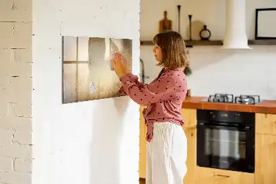 Magnetisk tegnetavle motiv af gammelt verdenskort