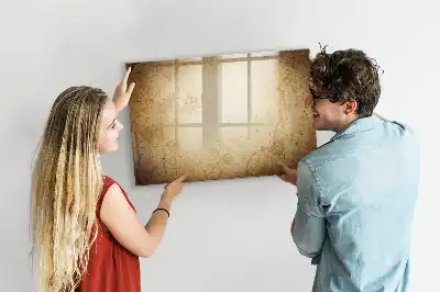 Magnetisk tegnetavle motiv af gammelt verdenskort