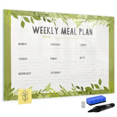 Magnetisk ugmenu-tavle til planlægning af madplan
