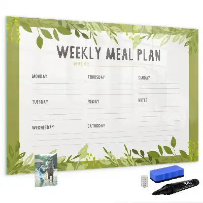 Magnetisk ugmenu-tavle til planlægning af madplan