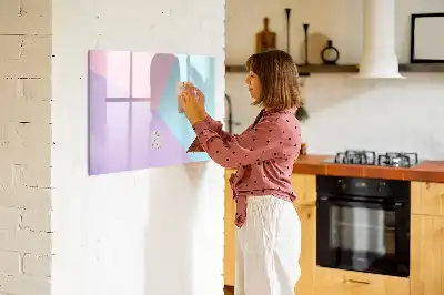Magnetisk tegnetavle med pastelmønster