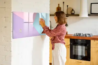 Magnetisk tegnetavle med pastelmønster
