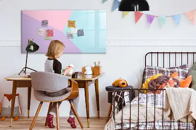 Magnetisk tegnetavle med pastelmønster