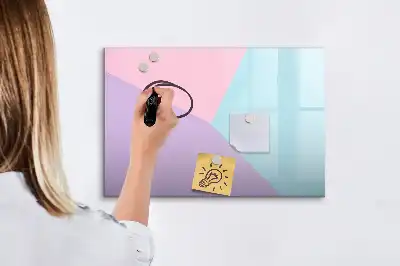 Magnetisk tegnetavle med pastelmønster
