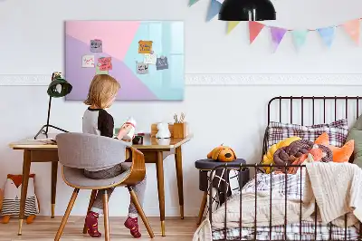 Magnetisk tegnetavle med pastelmønster