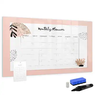 Magnetisk tegnetavle med blomstermotiv
