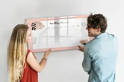 Magnetisk tegnetavle med blomstermotiv