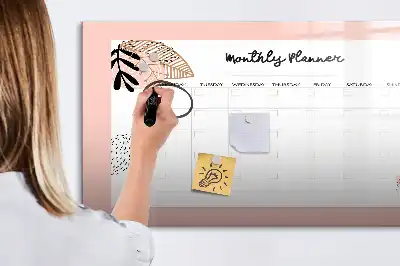 Magnetisk tegnetavle med blomstermotiv