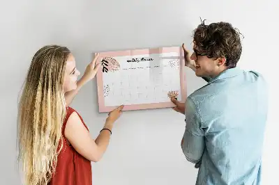Magnetisk tegnetavle med blomstermotiv