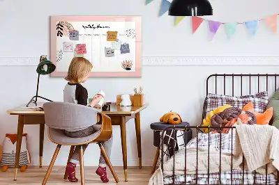 Magnetisk tegnetavle med blomstermotiv
