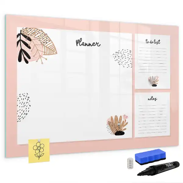 Magnetisk skrivetavle noter til planner