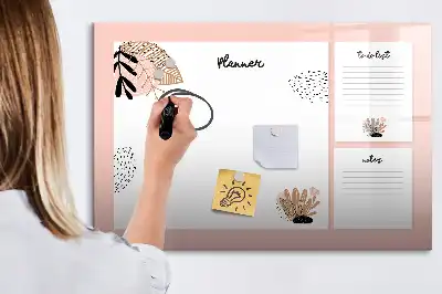 Magnetisk skrivetavle noter til planner