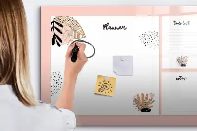 Magnetisk skrivetavle noter til planner