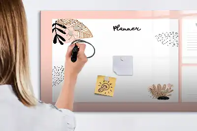 Magnetisk skrivetavle noter til planner
