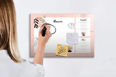 Magnetisk skrivetavle noter til planner