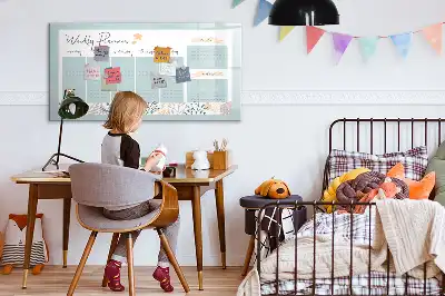 Magnetisk tegnetavle med ugeskema