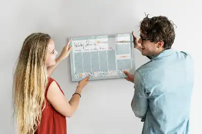 Magnetisk tegnetavle med ugeskema
