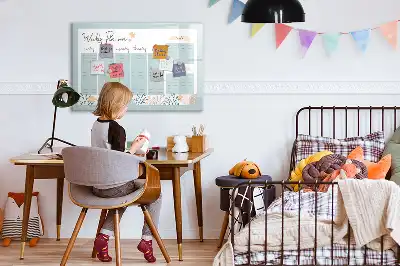 Magnetisk tegnetavle med ugeskema