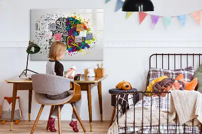 Tavle til at tegne magnetisk Hjerneabstraktion