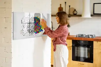Tavle til at tegne magnetisk Hjerneabstraktion