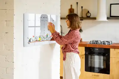 Magnetisk ugeplanner skrivetavle