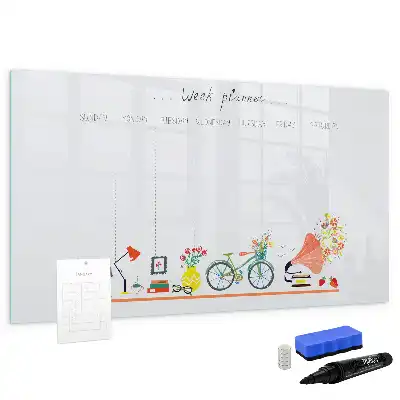 Magnetisk ugeplanner skrivetavle