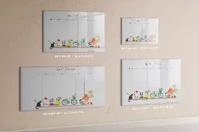Magnetisk ugeplanner skrivetavle