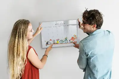 Magnetisk ugeplanner skrivetavle
