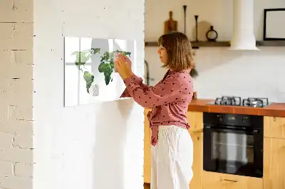 Magnetisk verdenskort tavle til at tegne på
