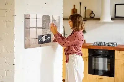 Magnetisk tegnetavle med teksten Du kan klare det
