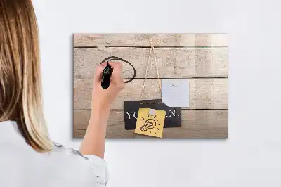 Magnetisk tegnetavle med teksten Du kan klare det