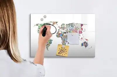 Magnetisk skrivetavle til sedler