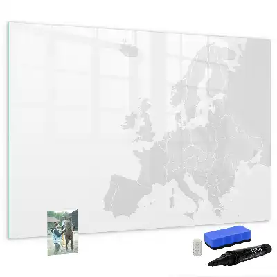 Europakort magnetisk tavle til at tegne på
