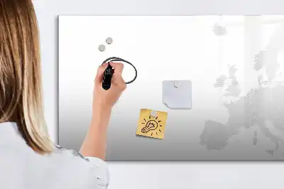 Europakort magnetisk tavle til at tegne på