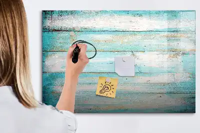 Magnetisk skrivetavle i blå farve