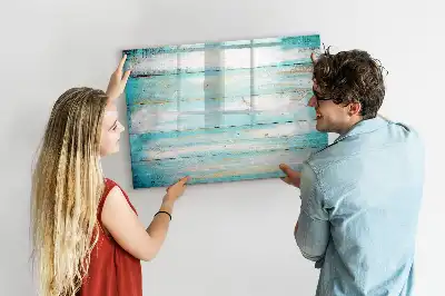 Magnetisk skrivetavle i blå farve
