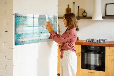 Magnetisk skrivetavle i blå farve