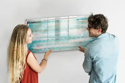 Magnetisk skrivetavle i blå farve