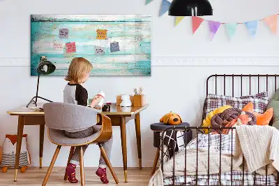 Magnetisk skrivetavle i blå farve