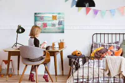 Magnetisk skrivetavle i blå farve