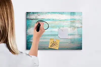 Magnetisk skrivetavle i blå farve