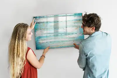 Magnetisk skrivetavle i blå farve