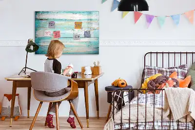 Magnetisk skrivetavle i blå farve